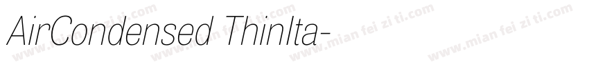 AirCondensed ThinIta字体转换